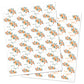Little Cutie Orange Gender Reveal Stickers - 40 Labels (20 of Each Design)