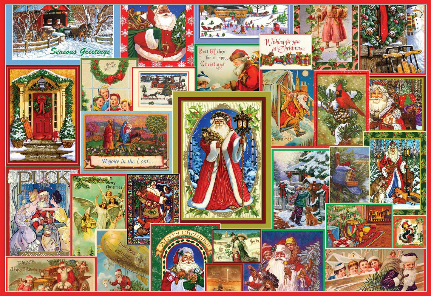 Ceaco - Vintage Christmas Collage - 2000 Piece Jigsaw Puzzle for Adults