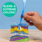 Made By Me Create Your Own Underwater Sand Art, Includes 6 Ocean-Themed Bottles, 8 Sand Colors, Glitter, & Funnel, Great Staycation or Group Activity