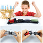 18PCS Train Cake Decorations and Toppers for Birthday Party Supplies - Railway Steam Theme Party Decorations With Track and Traffic