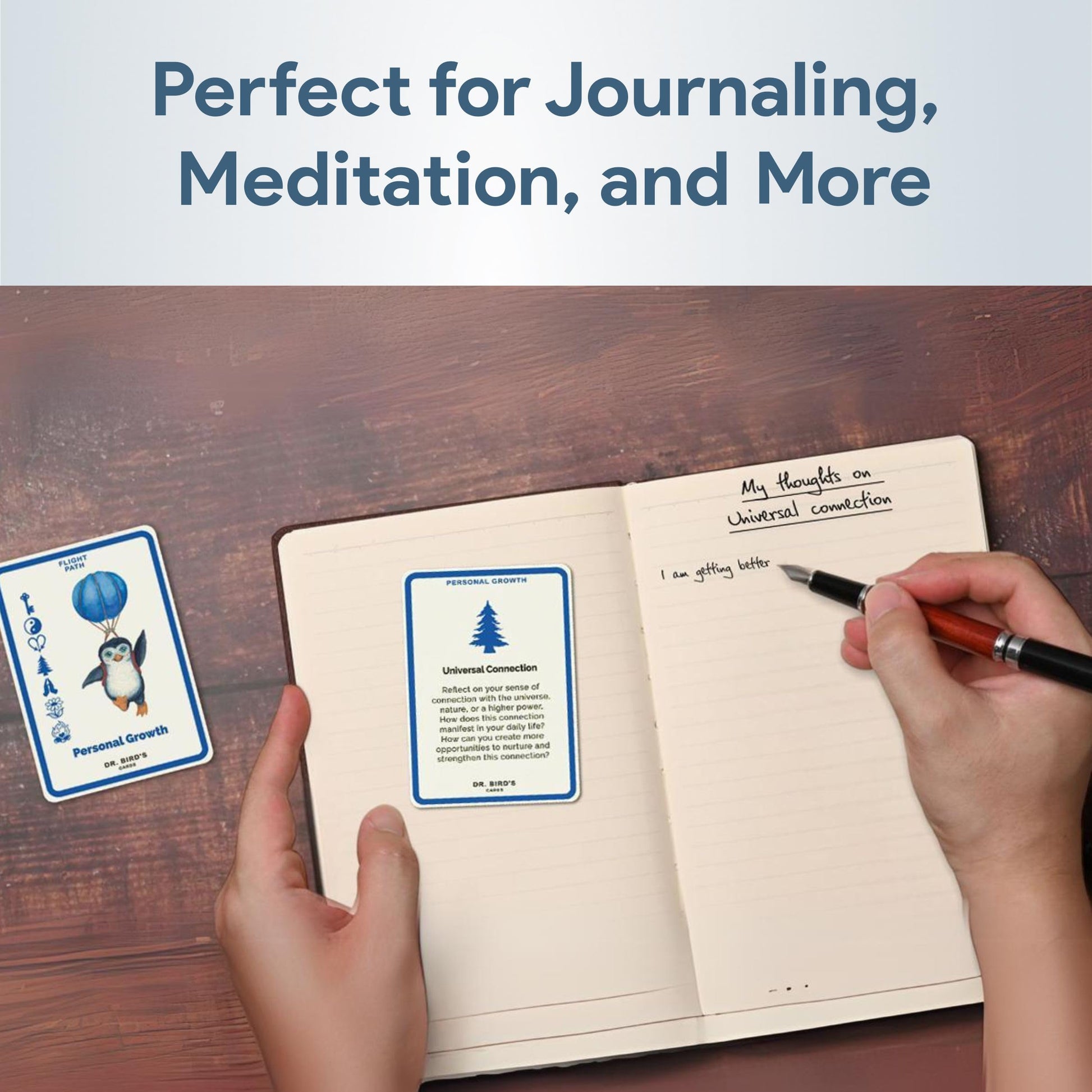 Dr. Bird's Cards - Flight Path: Authentic Relating Deck | Your Self-Help Companion for Growth, Mindfulness & Self-Love | Great for Journaling