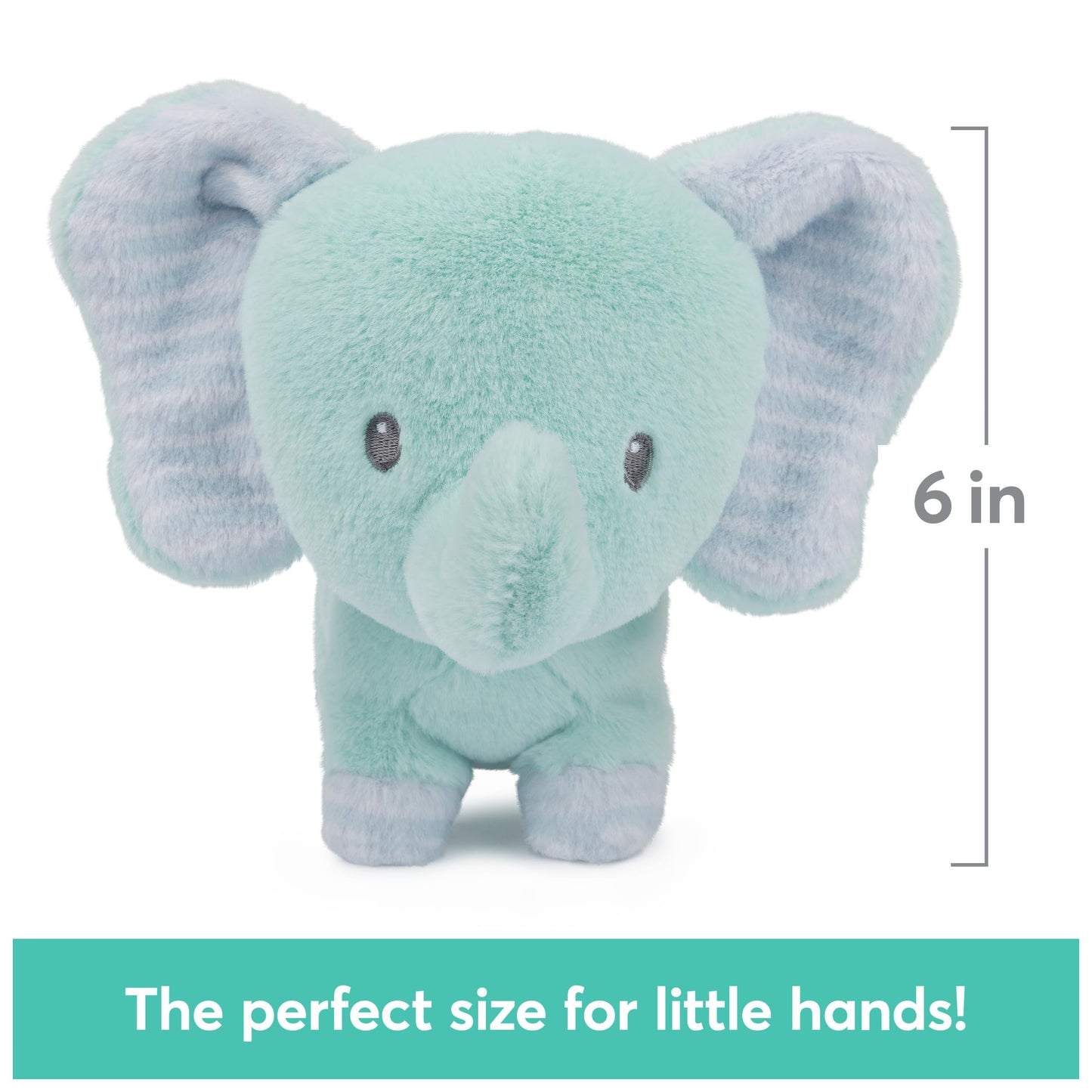 GUND Baby Safari Friends Elephant 7-Inch Chime Rattle Sensory Toy