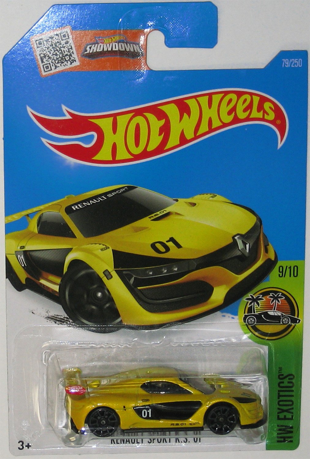 "RENAULT SPORT R.S. 01" Hot Wheels 2016 HW EXOTICS Series Yellow Renault 1:64 Scale Collectible Die Cast Metal Toy Car Model #9/10 on International