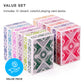 Brybelly Nertz Card Game 12 Decks of Standard 3.5 x 2.5 Wide Poker Cards - Playing Cards 12 Pack for Dutch Blitz Card Game with 12 Unique Colors