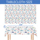 Letromp Fishing Tablecloths 54 x 108 Inch Gone Fishing Table Cover for Fishermen Theme Kids Men Birthday Party Table Decorations Supplies Favors