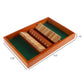 Shut The Box Game - Classic 9 Number Games Set for Up to 2 Players - Old Fashioned Wooden Board with Dice for Adults and Children by Hey Play (Green)