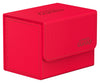 Ultimate Guard Sidewinder 80+, Deck Box for 80 Double-Sleeved TCG Cards, Red, Magnetic Closure & Microfiber Inner Lining for Secure Storage