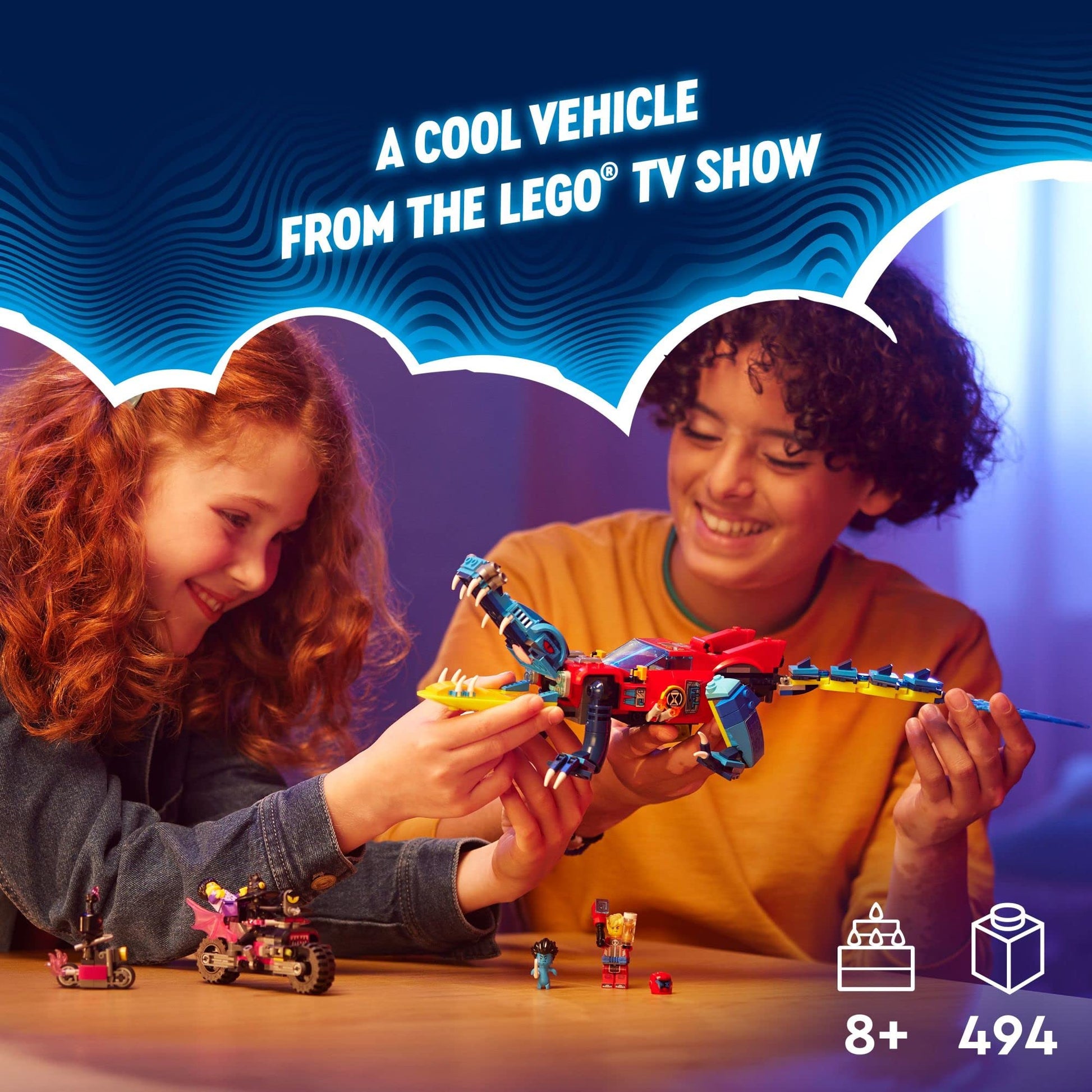 Lego 71458 DREAMZzz Crocodile Car Toy 2-in-1 Build a Dream Monster Truck or Car with Cooper, Jayden and Night Hunter, Gift for Kids, Boys and Girls