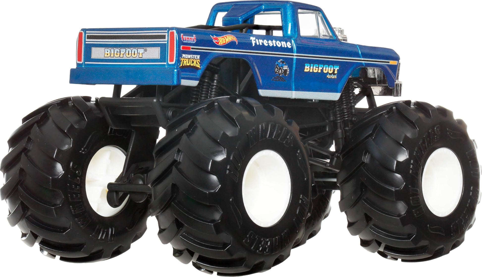 Hot Wheels Monster Trucks, Oversized Monster Truck, 1:24 Scale Die-Cast Toy Truck with Giant Wheels and Cool Designs