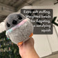 Pigeon Bird Plush with Weighted Fidget Beads. Stress Ball Rock Dove