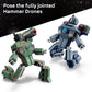 LEGO Marvel Iron Man & War Machine vs. Hammer Drones Building Toy - Pretend Play Set W/ 2 Toy Minifigures - Kids Building Blocks for Boys & Girls