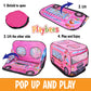 Playbees Musical Ice Cream Truck Pop Up Play Tent with 3 Openings - Tent for Toddlers - Indoor & Outdoor - Pop Up Tents for Kids - Includes Carry Bag