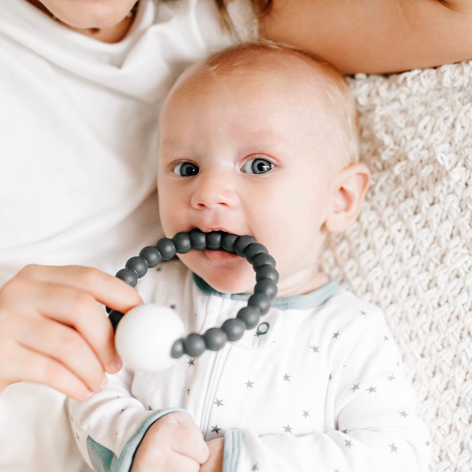 Ryan & Rose Cutie Teether Rattle (Blue)