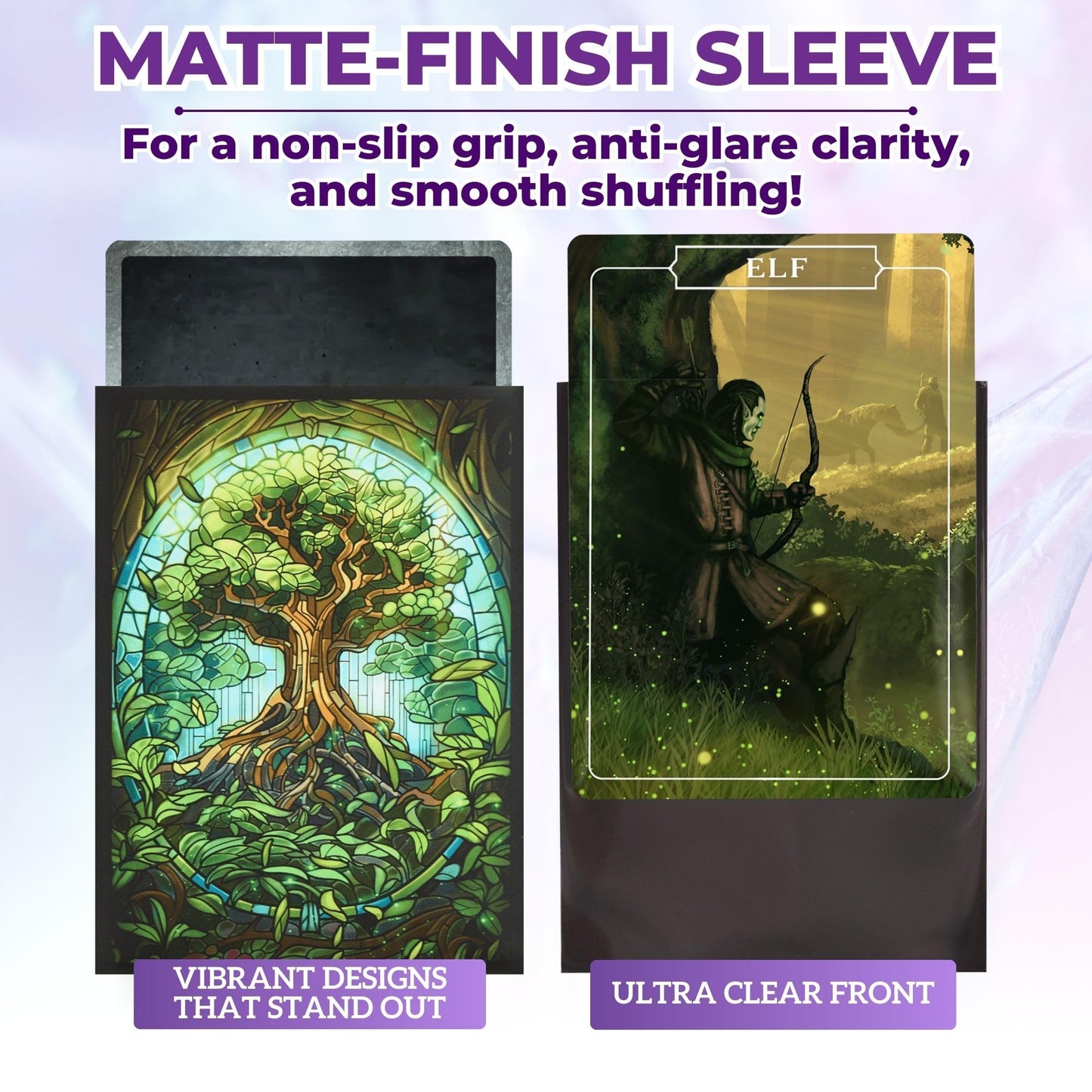 Arcane Fortress MTG Card Sleeves - 100 Count | Ultra-Durable Matte Art Card Sleeves for Intense Shuffling | Premium Fit for Magic: The Gathering Cards