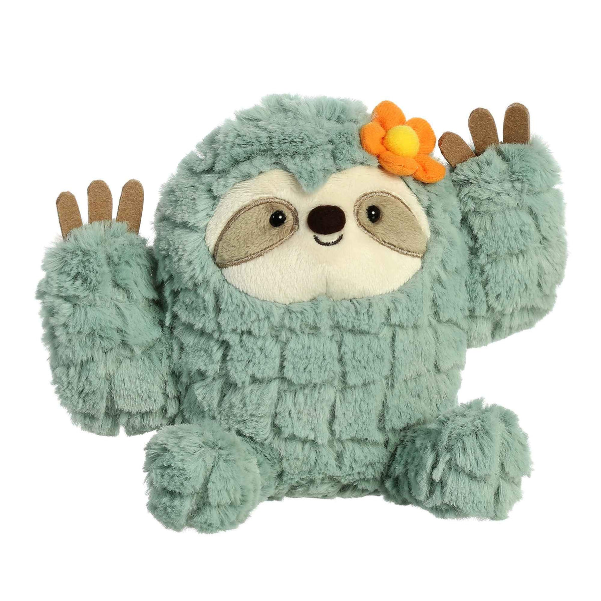 Aurora Cactus Kingdom 8" Cactus Sloth Whimsical Stuffed Animal