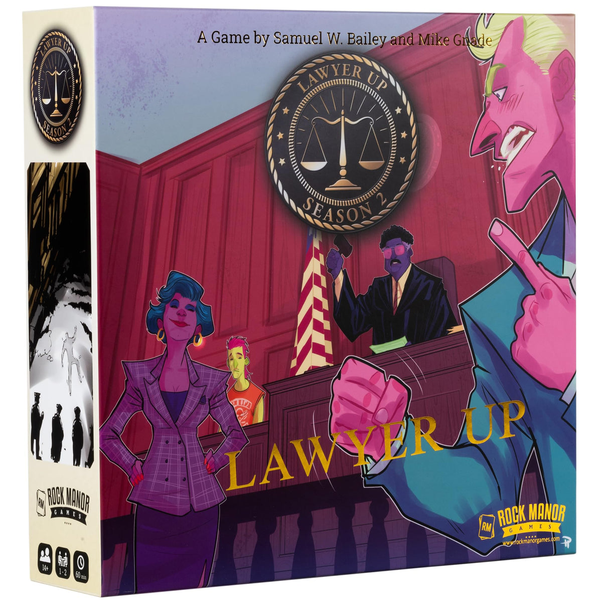 Rock Manor Games Lawyer Up Season 2 Card-Drafting Game, 1-2 Players