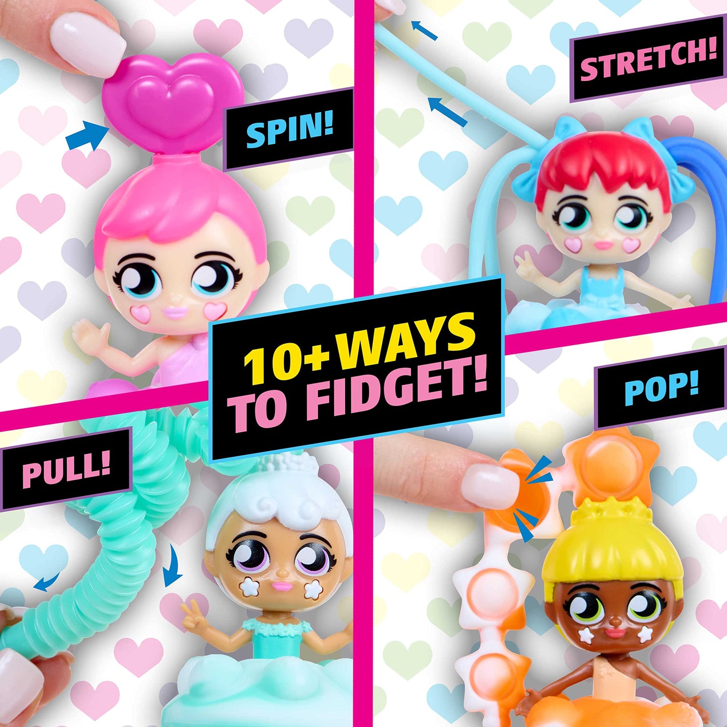 Fashion Fidgets Dolls - Sensory Toy Doll for Kids Anxiety and Stress Relief - Fidget Toy (2023 Edition)