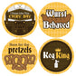 Big Dot of Happiness Oktoberfest - German Beer Festival Funny Name Tags - Party Badges Sticker Set of 12