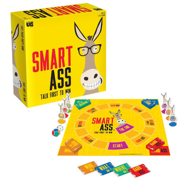 University Games, Smart Ass Trivia The Ultimate Who, What, Where Party Game , for Families and Adults Ages 12 and Up and 2 to 6 Players