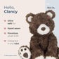 Bearington Clancy Teddy Bear Stuffed Animal 10.5" - Soft and Cuddly Stuffed Bear Plush with Weighted Bean Bag Bottom - Adorable Soft Teddy Bears Gift