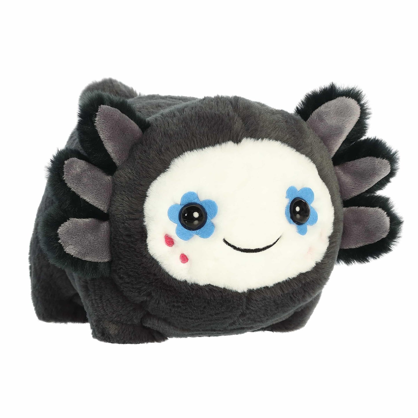 Aurora® Spooky Spudsters™ Stacy Sugar Skull Axolotl™ Stuffed Animal - Round Shape Makes for Comforting Cuddles - Perfect for Halloween Decorations