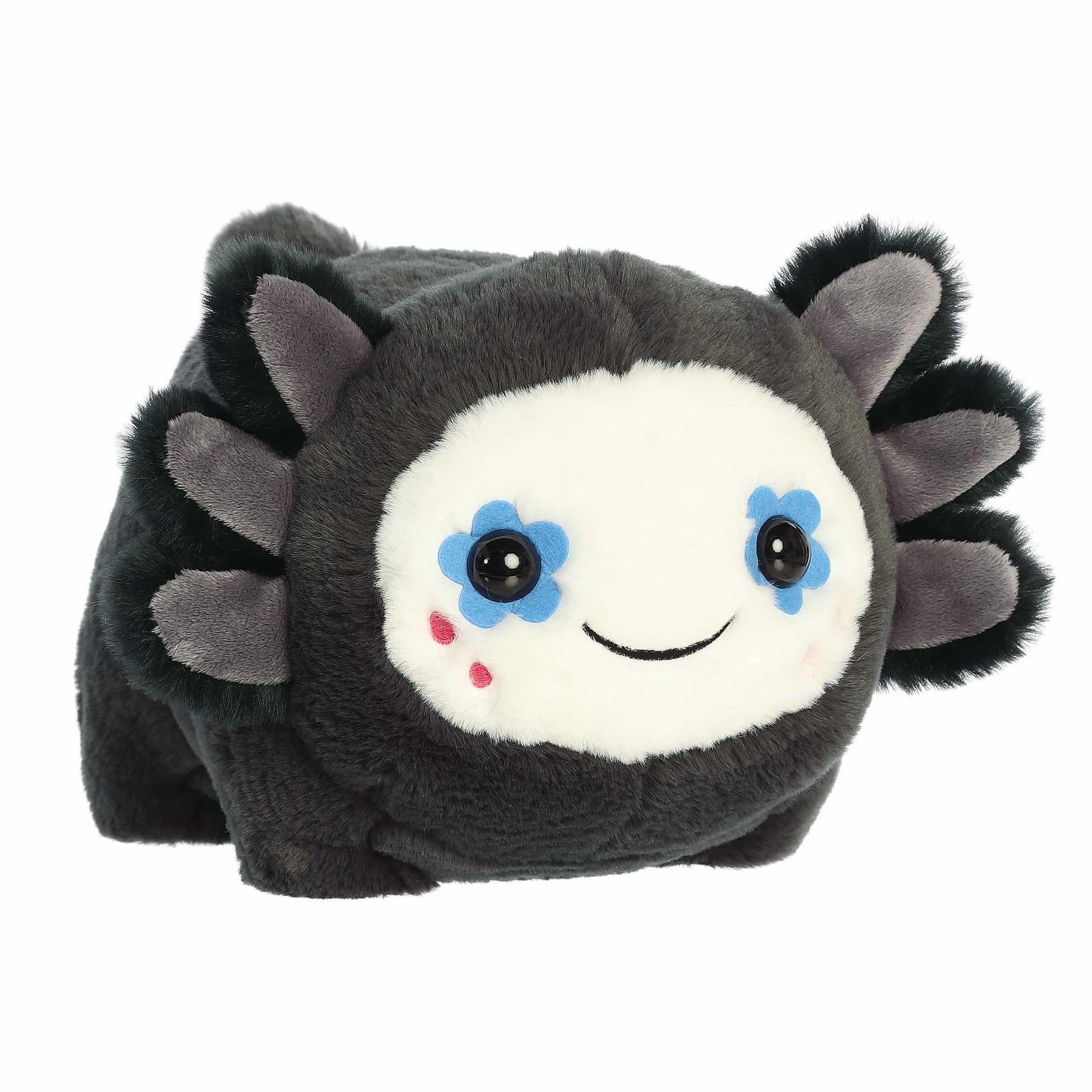 Aurora® Spooky Spudsters™ Stacy Sugar Skull Axolotl™ Stuffed Animal - Round Shape Makes for Comforting Cuddles - Perfect for Halloween Decorations