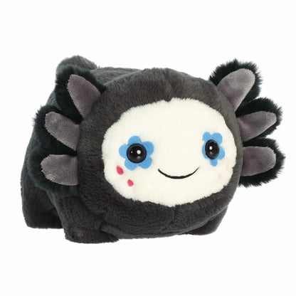 Aurora® Spooky Spudsters™ Stacy Sugar Skull Axolotl™ Stuffed Animal - Round Shape Makes for Comforting Cuddles - Perfect for Halloween Decorations
