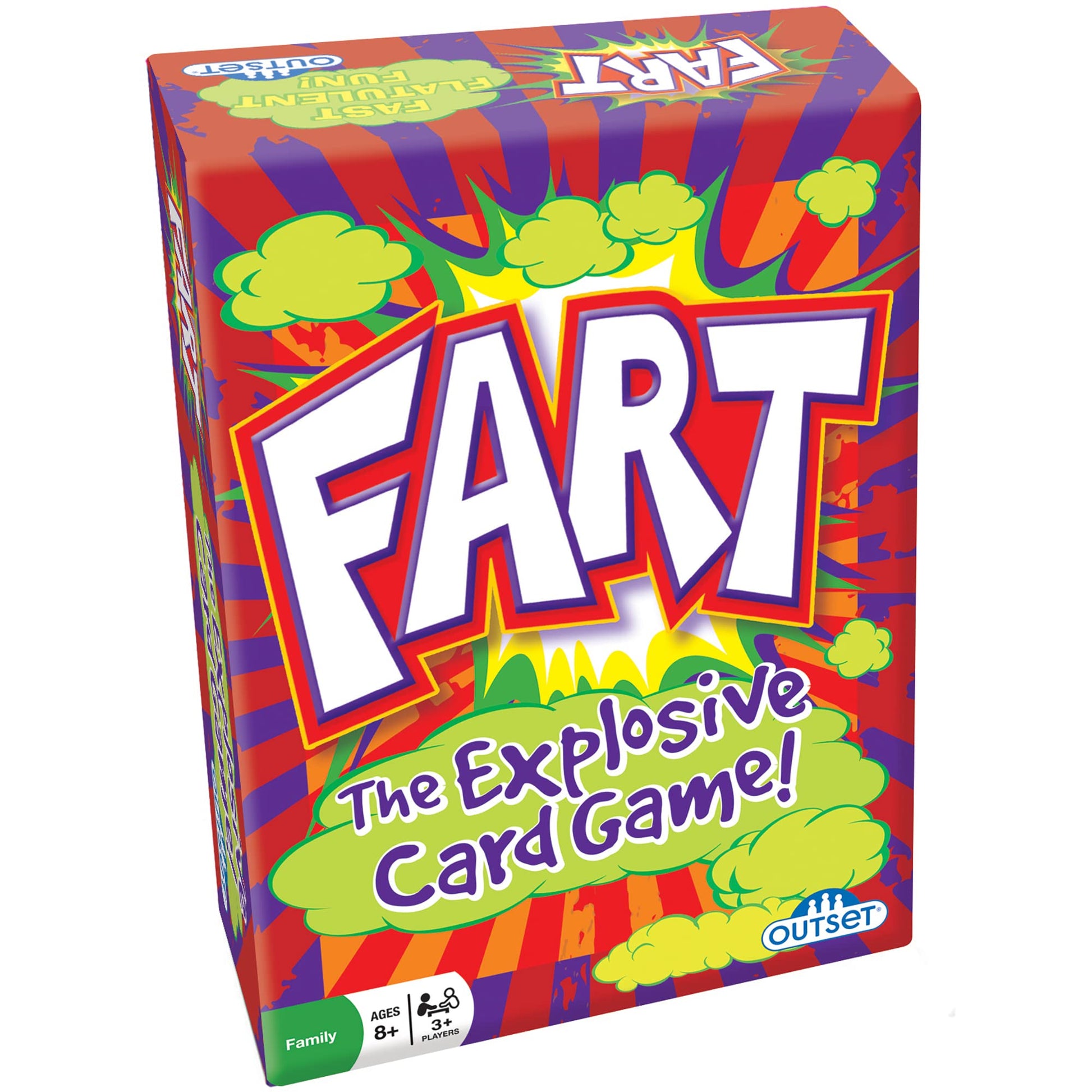 Fart - The Explosive Card Game - Easy to Learn Fast Flatulent Fun, Kids Family & Friends Party Game, Funny Fast Acting, Toilet Humor, Outset Media
