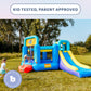 Bounceland Pop Star Inflatable Bounce House Bouncer, Large Bouncing Area with Long Slide, Climbing Wall, Basketball Hoop, UL 1HP Blower Included, 15