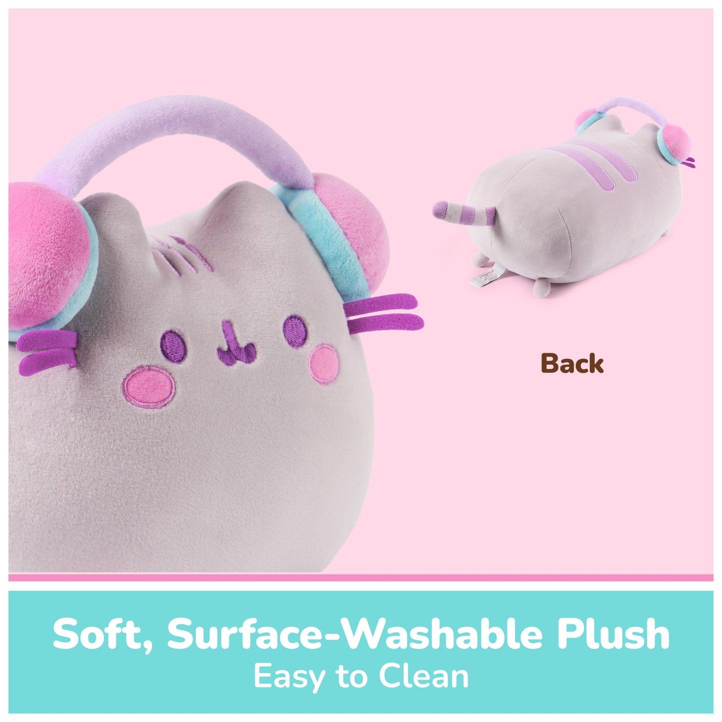 GUND Pusheen Gamer Squisheen 11-Inch Squishy Plush Toy; Ages 8+