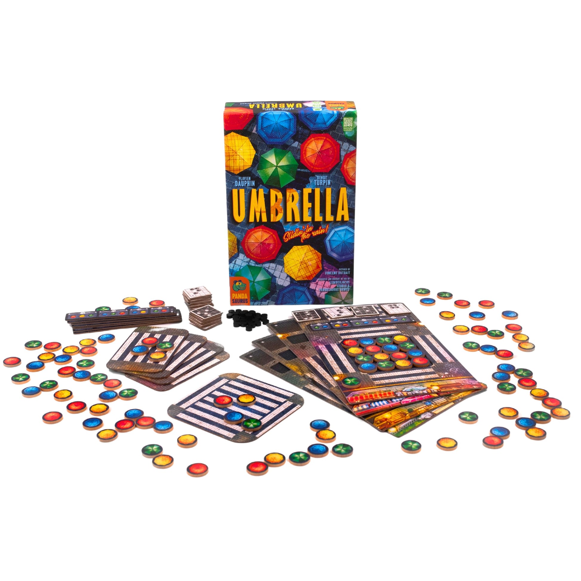 Pandasaurus Games Umbrella Board Game - A Vibrant New York City Strategy Game, Fun, Challenging Family Game for Kids & Adults, Ages 8+, 1-4 Players