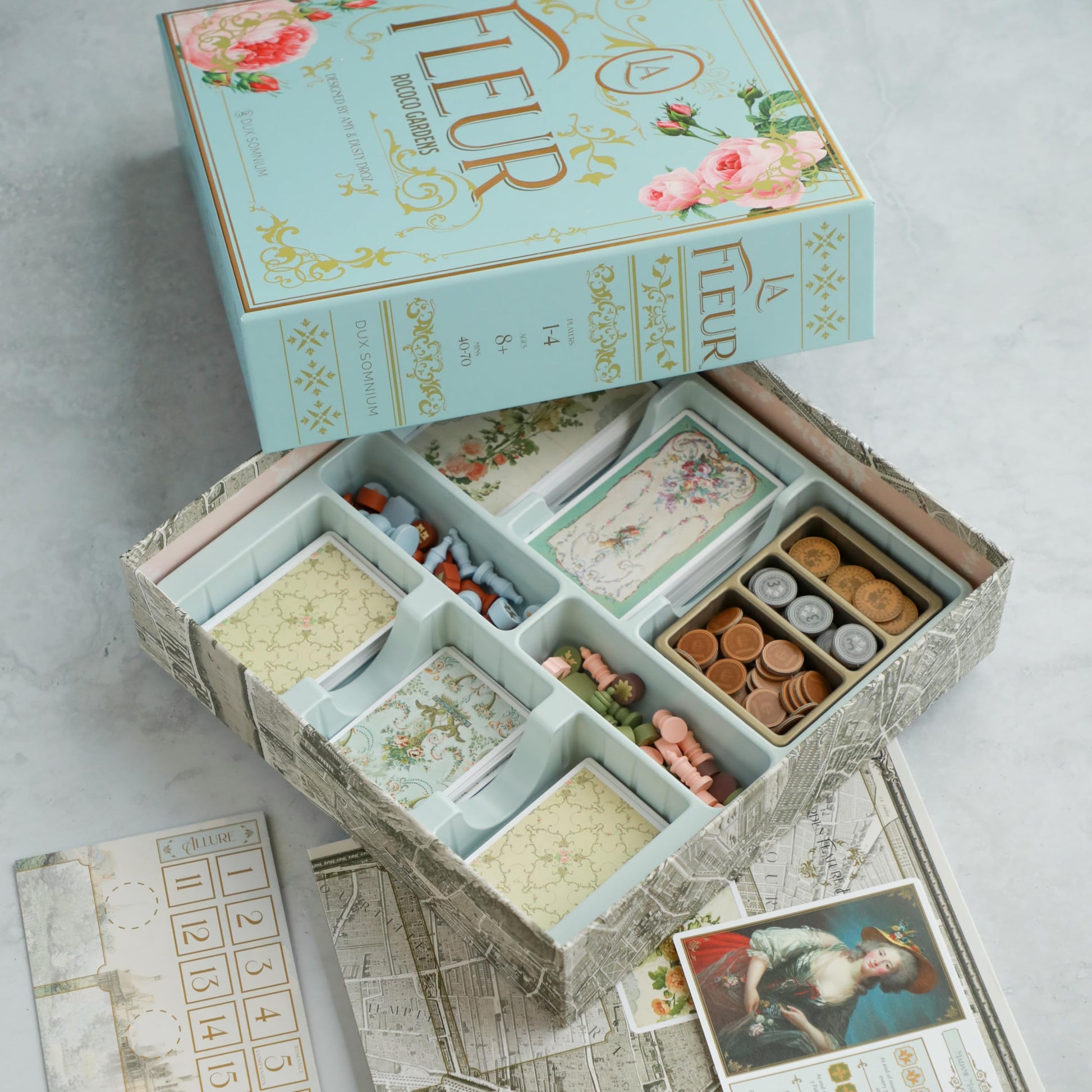 La Fleur Board Game | Family Board Game | Rococo Garden Building for Plant Lovers | Beautiful Historic Artwork | Ages 8+ | for 1-4 Players | Easy
