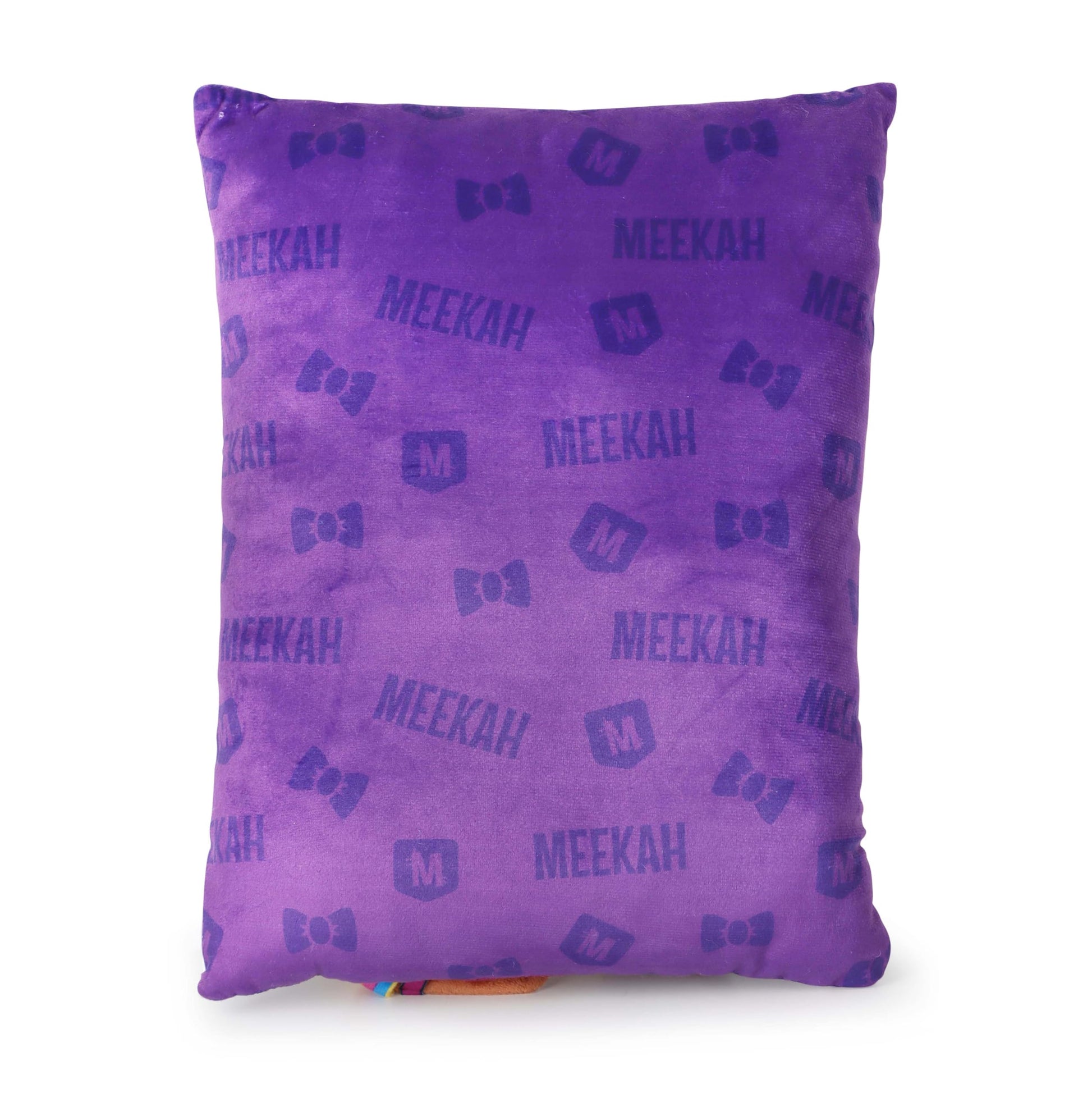 Jay Franco Snuggle Pillow - 15 Inch Kids Ultra-Soft Stuffed Plushie & Cozy Throw Pillow, Official Licensed Character Cushion, Purple - Meekah