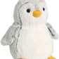 Aurora® Playful Pompom Penguin™ Stuffed Animal - Vibrant Companions for Warm Cuddles - Perfect for Adults, Kids, and Birthdays - Gray 8.5 Inches