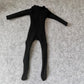 1/6 Scale Male Figure Clothes Long Sleeved Bodysuit Undercoat Jumpsuit Cloth for 12'' Action Figure Doll Clothes (Black)