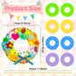 12 Sets DIY Easter Wreath Craft Kits, Foam Signs with Easter Egg, Bunny, and Chick Stickers, Pom-Poms, Googly Eyes, for Kids Classroom Home
