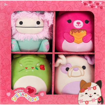Squishmallows Original 4-Pack - Official Jazwares Plush Box Set (Little)