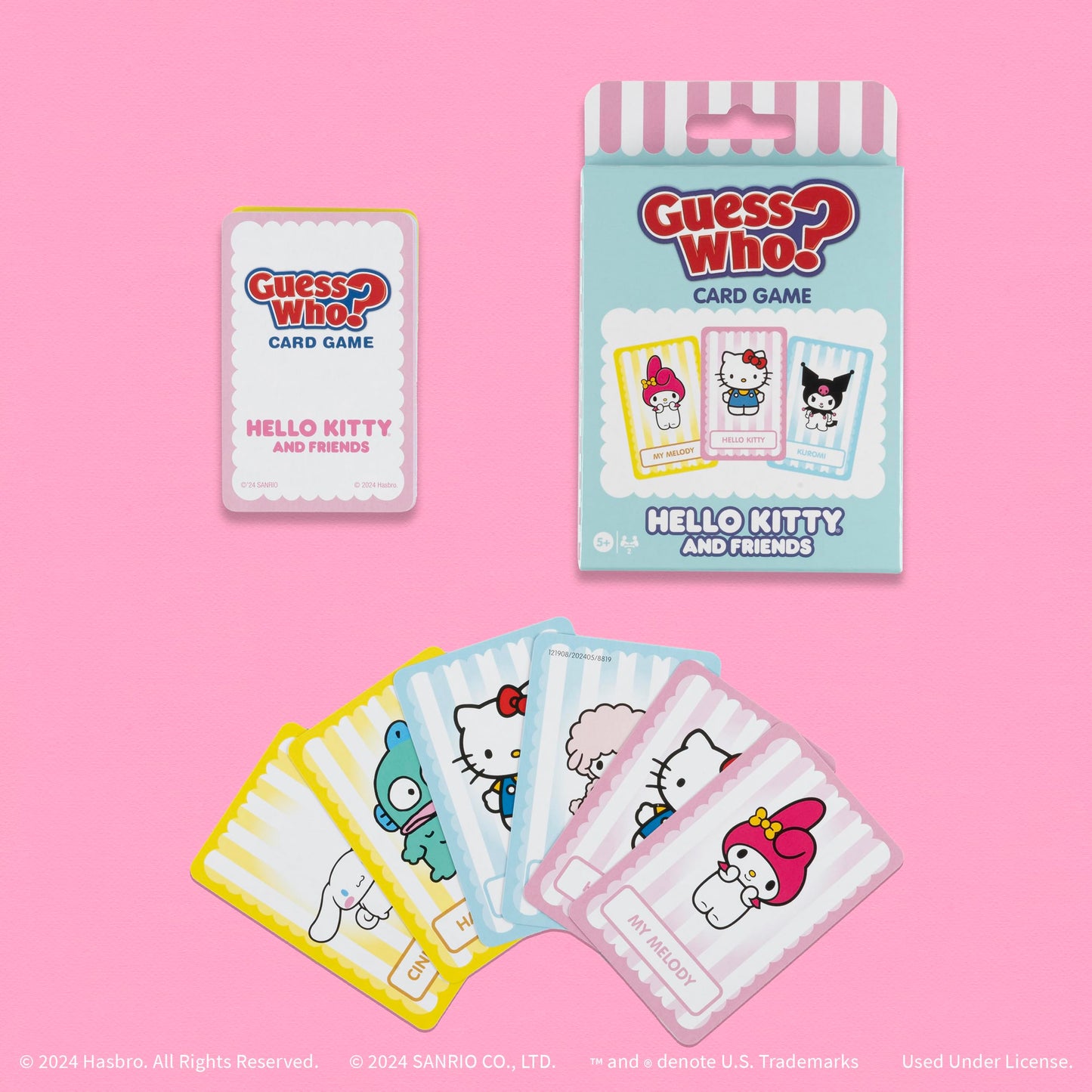 Guess WHO? Card Game: Hello Kitty and Friends, Featuring 20 Characters, My Melody, Kuromi, Badtz-Maru and More, Family Friendly Deduction Game