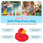 Kangaroo Mini Rubber Ducks Bulk Pack of 100 - Floating Baby Bath Toys for Kids - Classroom Rewards - Pool Party & Birthday Party Favors for Kid