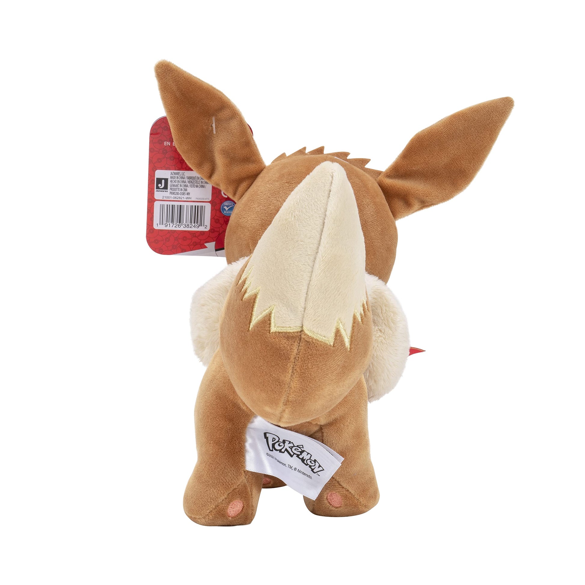 Pokèmon PKW0200 Holiday BOW-8-Inch Eevee Plush with Unique Accessory, Multi