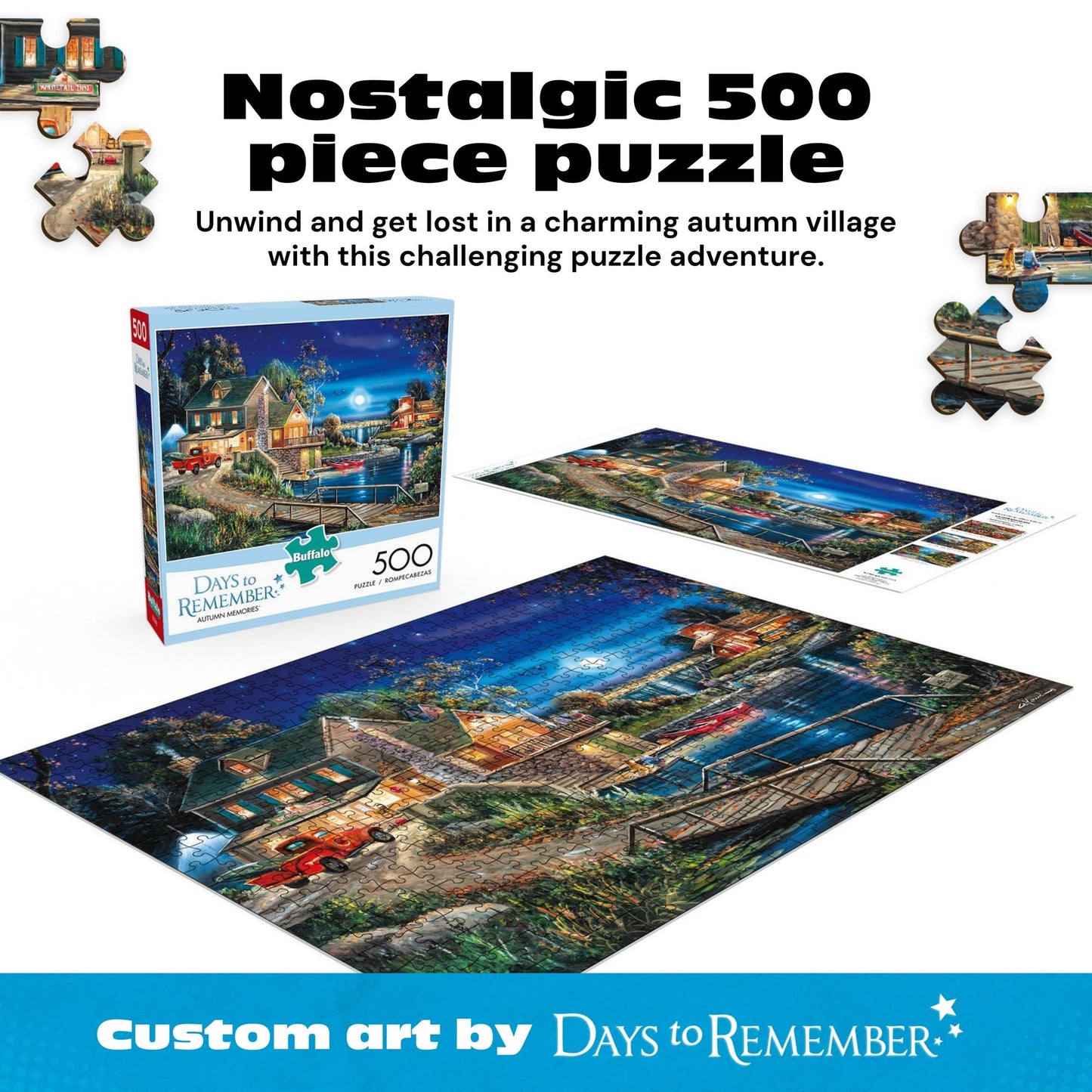 Buffalo Games - Autumn Memories - 500 Piece Jigsaw Puzzle for Adults