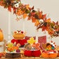 9 Pieces Thanksgiving Honeycomb Centerpieces Table Decor, Turkey Pumpkin Cornucopia Harvest Fall Party Table Topper Ornaments Signs, Fun Autumn