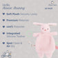 MON AMI Rosie Bunny Teether Lovey, 12-Inch Baby Security Blanket Gift