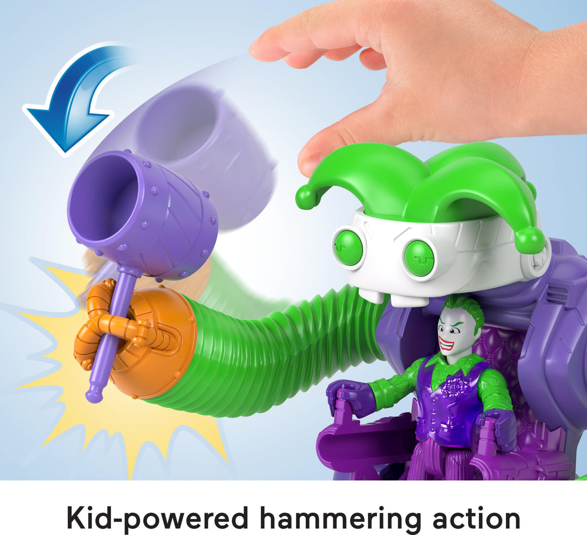 Fisher-Price Imaginext DC Super Friends The Joker Toy Battling Robot with Poseable Figure & Lights for Pretend Play Kids Ages 3+ Years