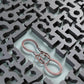 1Pc God Lock Puzzle Metal Ring Solution Intellectual Deduction Unlock Puzzle Brain Tease Unlock Horseshoe Buckle Gift, Assembly and Disentanglement