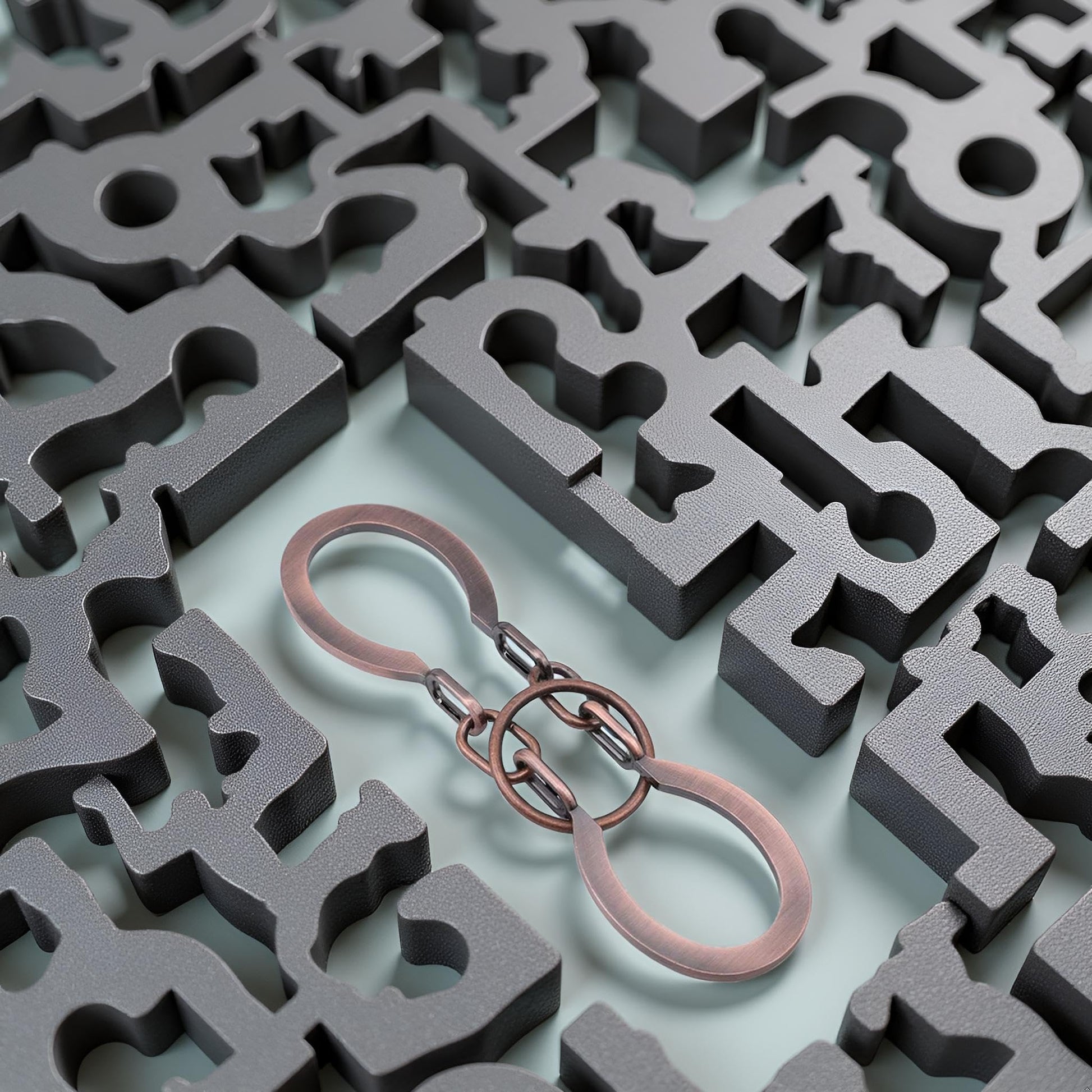 1Pc God Lock Puzzle Metal Ring Solution Intellectual Deduction Unlock Puzzle Brain Tease Unlock Horseshoe Buckle Gift, Assembly and Disentanglement
