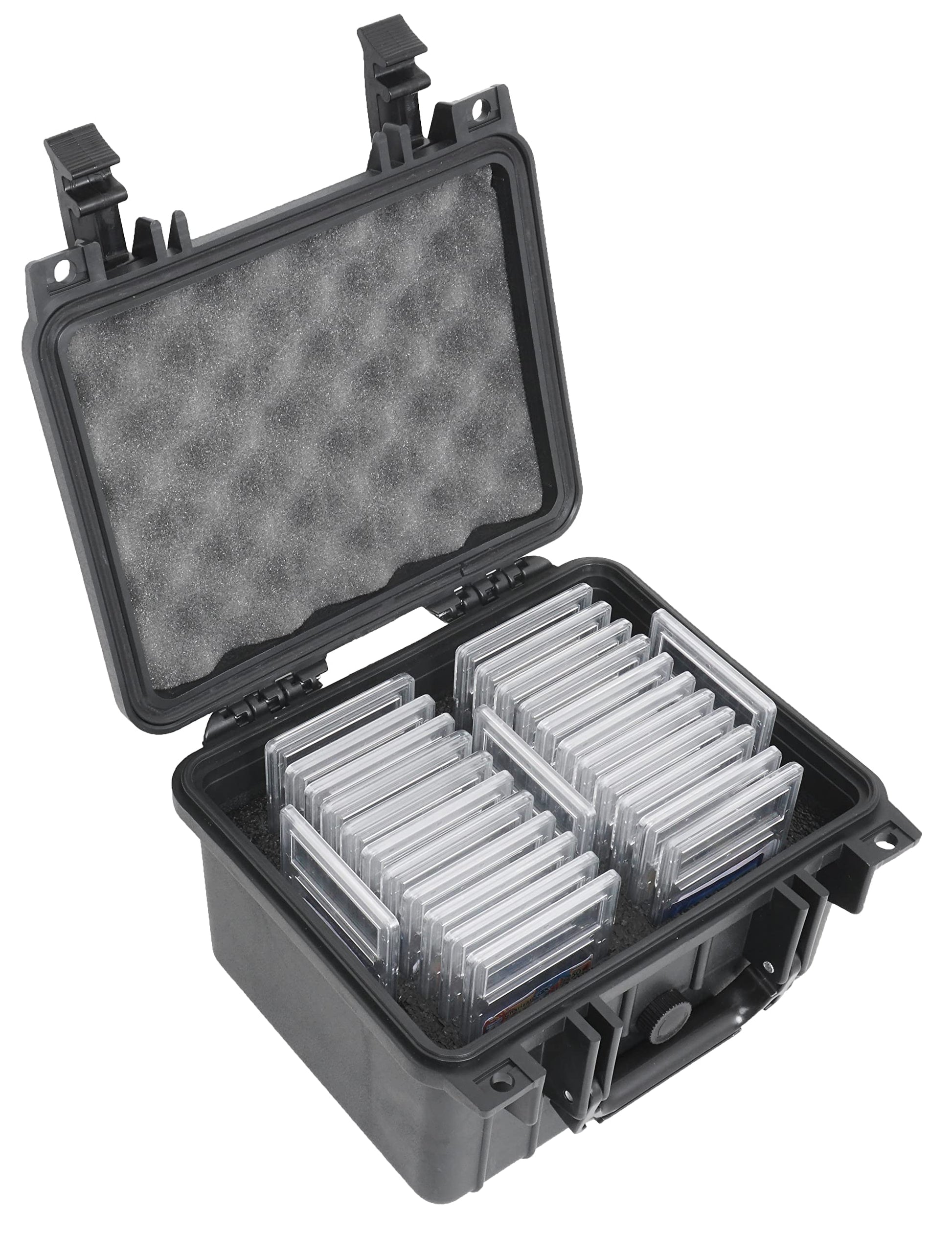 Case Club 25-41 Graded Card Slab Carrying Case - Slotted Storage Fits PSA/BGS/FGS Graded Slabs - Sports/Trading Collector Box for Graded Cards