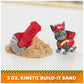 Rubble & Crew, Charger & Wheeler Action Figures, with Kinetic Build-It Sand & 2 Building Tools, PAW Patrol Kids Toys for Boys & Girls Ages 3 and Up