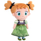 Disney Frozen Anna 11 Inch Super Soft Bedtime Cuddle Plush, Red Hair, Green Dress