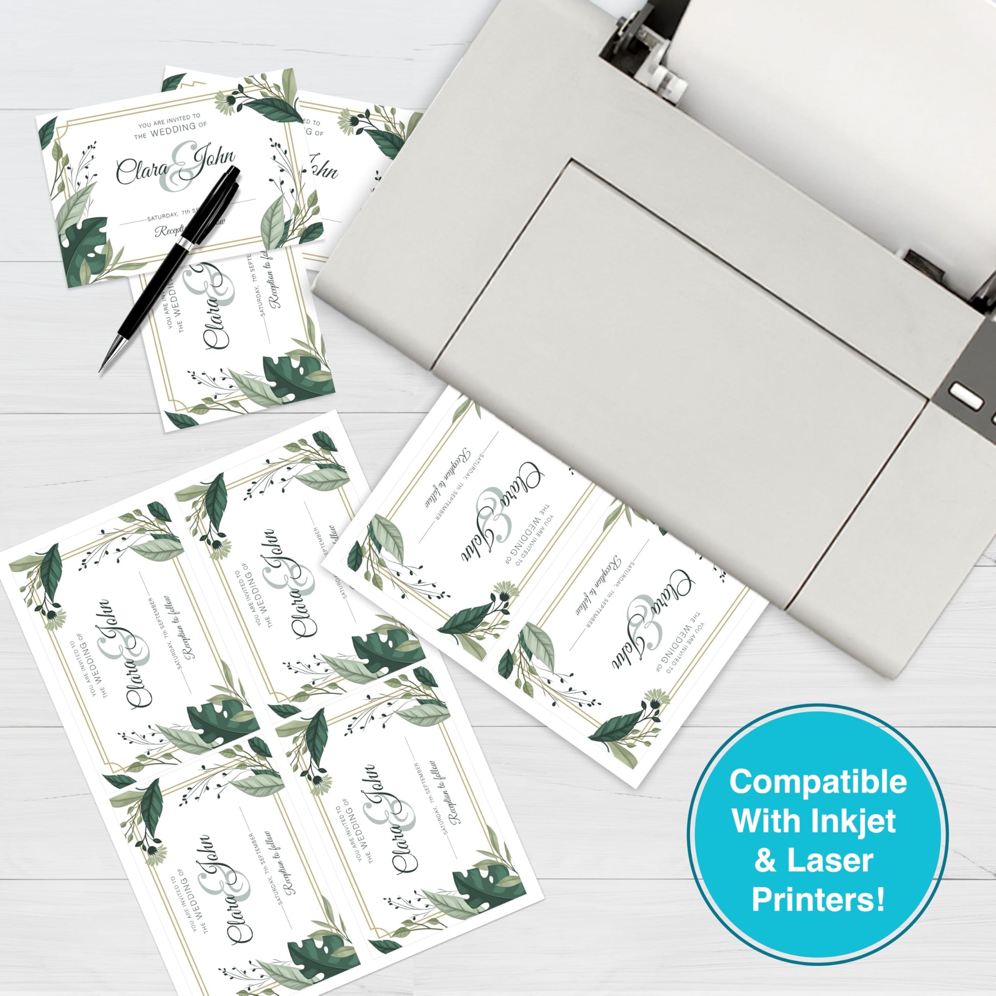 PrintWorks White Cardstock 8.5" x 11" - 67 lb/147 gsm Vellum Bristol - 100 Sheets - Made in the USA - SFI® Certified - 92 Bright - Card Stock Printer